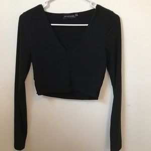 Long sleeve crop top